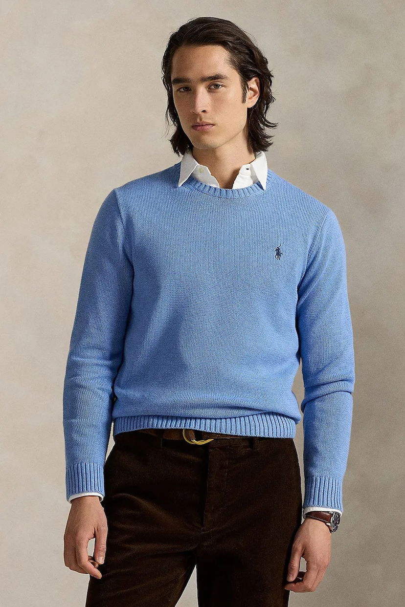 Sweater Polo by Ralph Lauren Polo Ralph Lauren Cotton Crewneck Sweater Blå | 710810846
