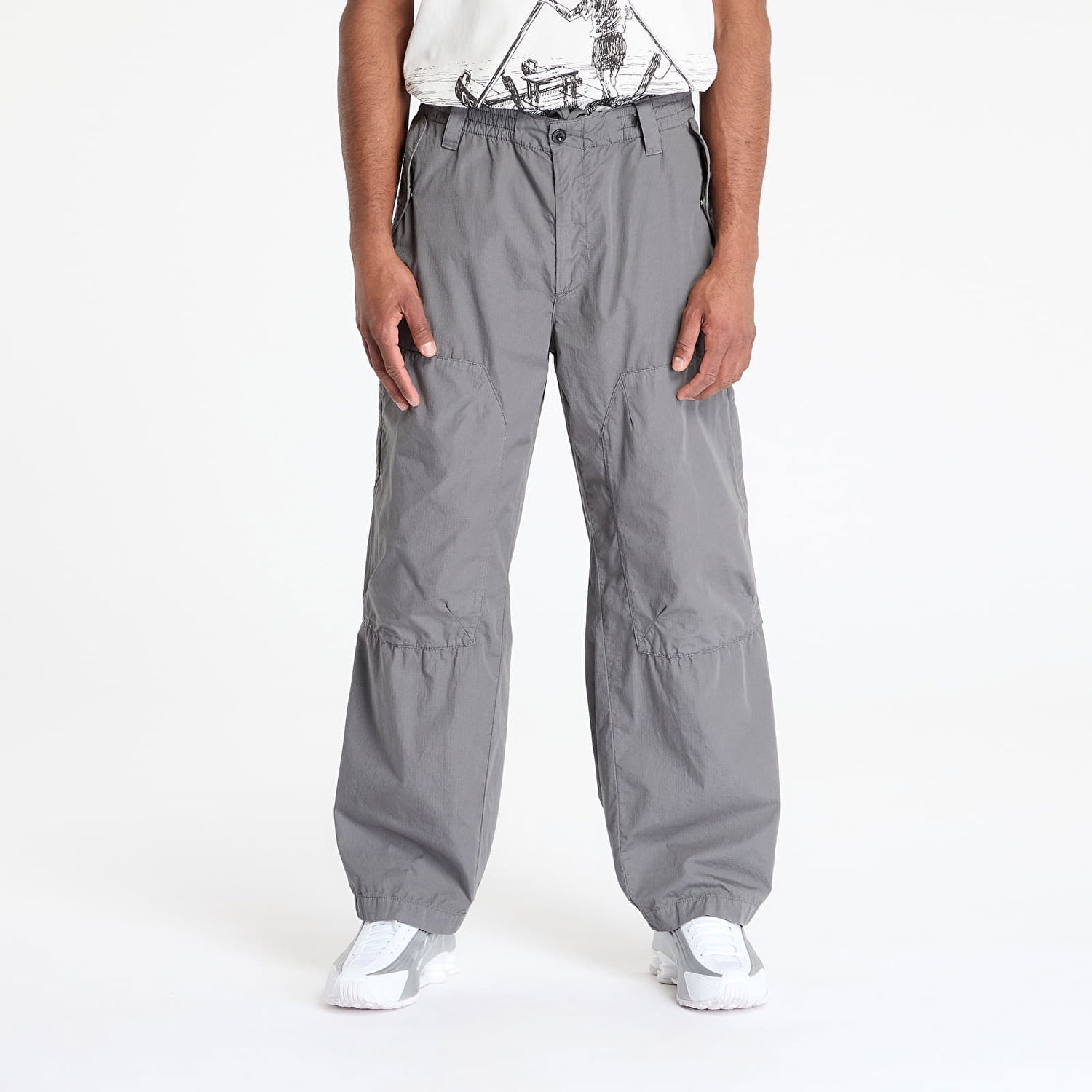 Cargo bukser C.P. Company C.P. Company Loose Fit Rip Stop Pants Grå | 18CMPA272A006272G-935, 0