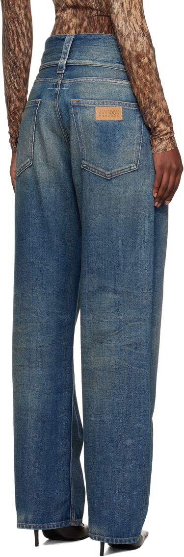 Jeans Maison Margiela MM6 Maison Margiela 5-Pocket Slub Jeans Blå | S52LA0259 M30017, 2