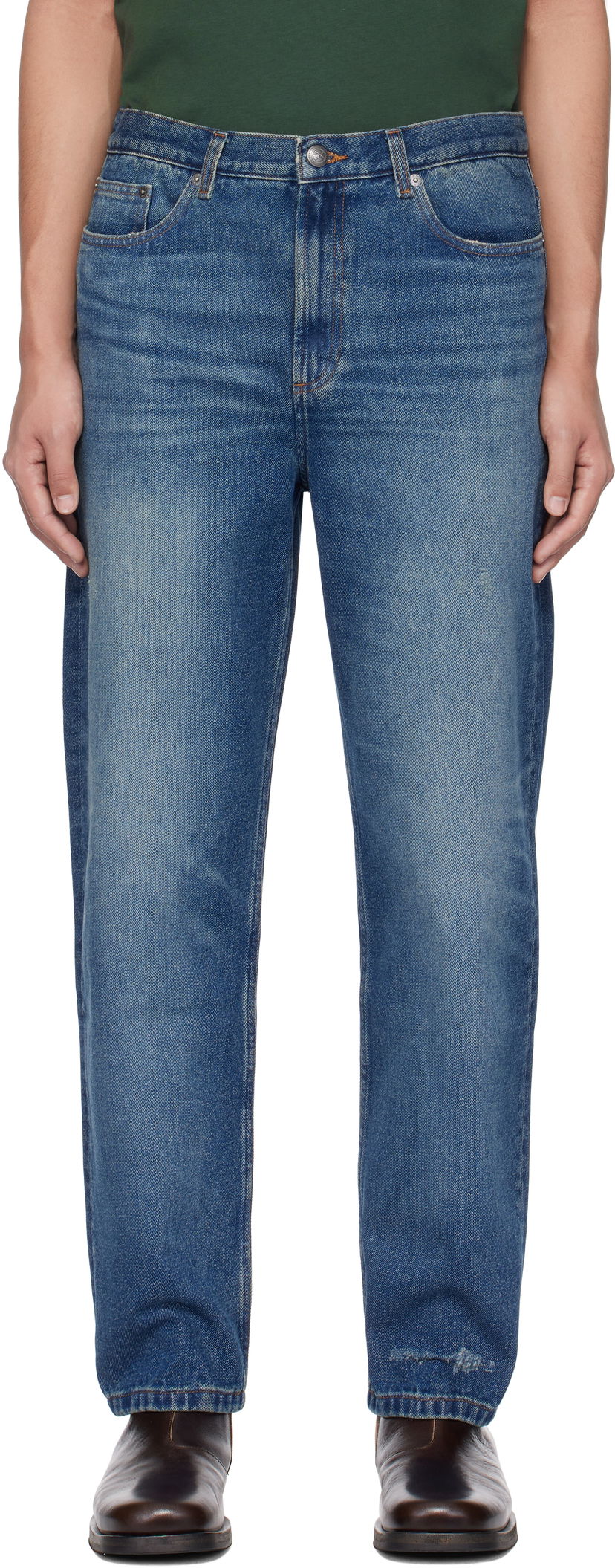 Jeans A.P.C. Martin Straight-Leg Jeans Blå | COHFC-H09121