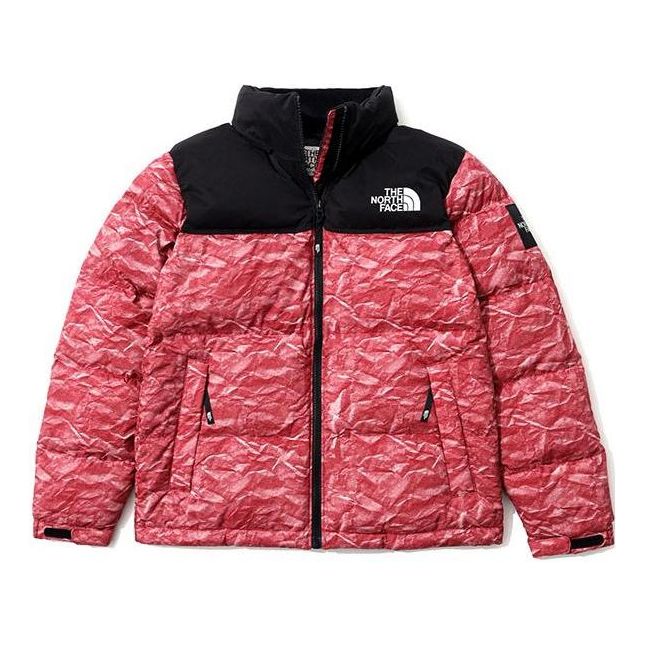 Puffer jakke The North Face Printed Puffer Jacket Rød | NJ1DM66L