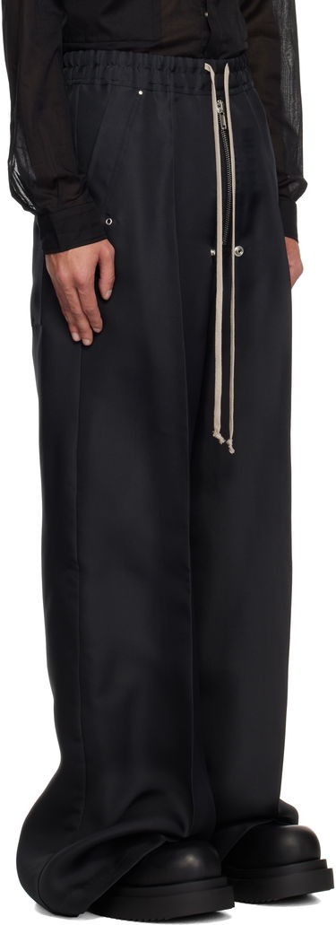 Bukser Rick Owens Rick Owens Hollywood Bela Wide Leg Trousers Sort | RR01E5366 SG, 1