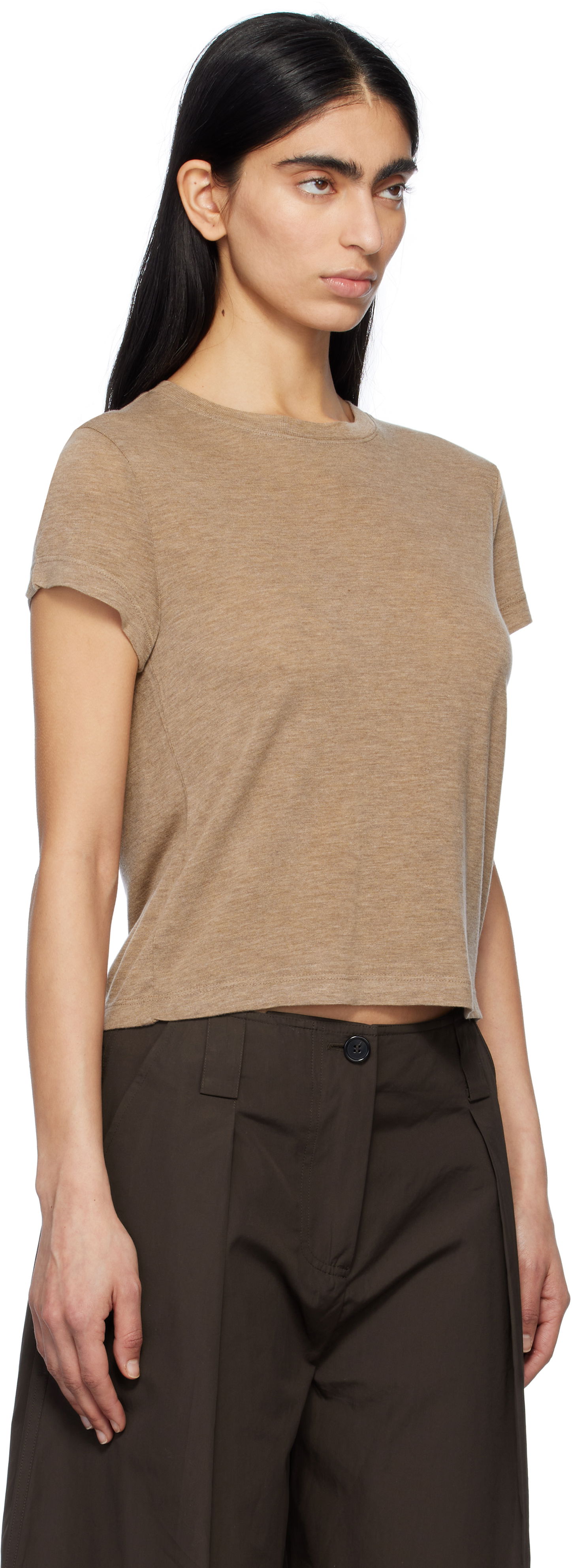 T-shirt AGOLDE AGOLDE Adine T-Shirt Beige | A7180-1653, 1