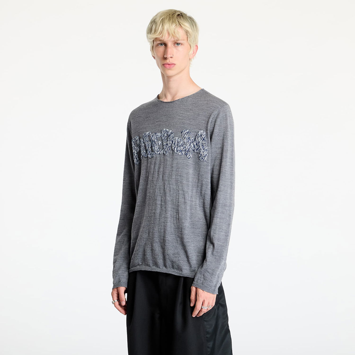 Sweater Comme des Garçons SHIRT Knit T-Shirt Grey Grå | FN-N001 Grey, 0