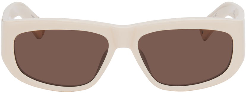 Solbriller Jacquemus 'Les Lunettes Pilota' Sunglasses Hvid | JAC2C2SUN