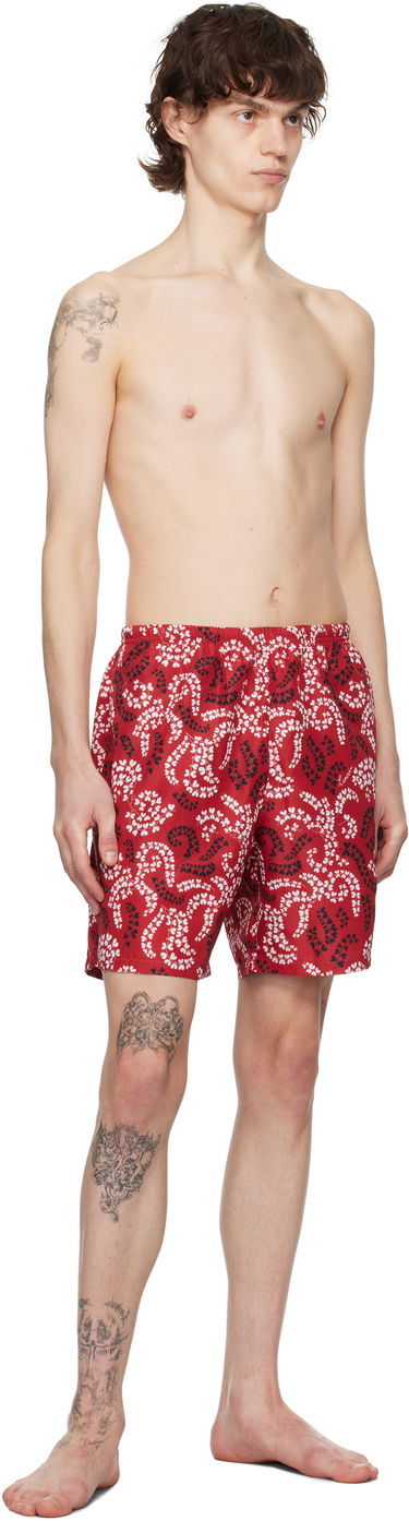 Boksere LANVIN Lanvin Printed Swim Shorts Rød | RM-SW0003-S003-P25, 3