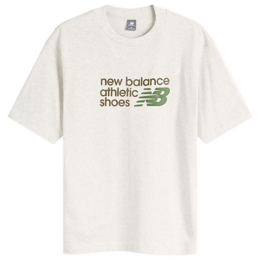 T-shirt New Balance Athletics Relaxed Premium Chest Logo T-Shirt Grå | MT51900-AHH