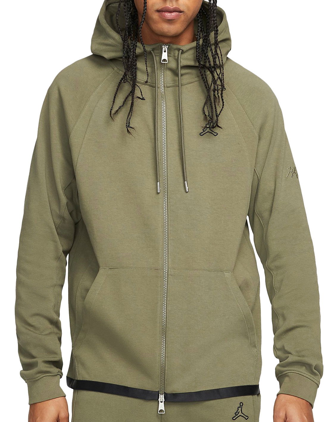 Jakke Jordan Essentials WarmUp Full-Zip Jacket Grøn | dj0886-222, 0