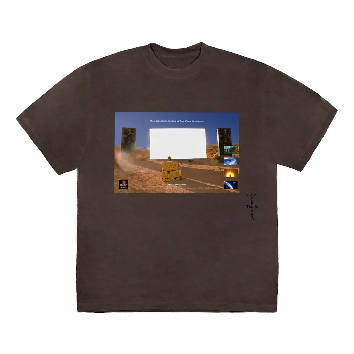 T-shirt Cactus Jack by Travis Scott Travis Scott Monolith Day Youth Tee Brun | TC-582, 0