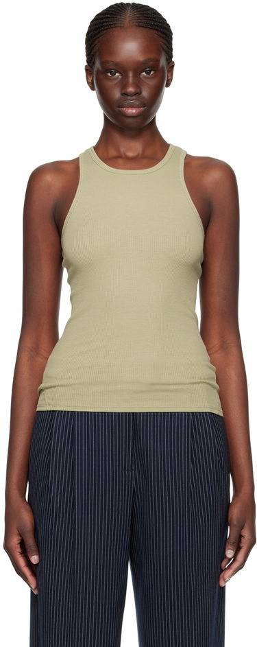 Tanktop rag & bone Essential Rib Tank Top Grøn | WCC22FT020ER20, 0