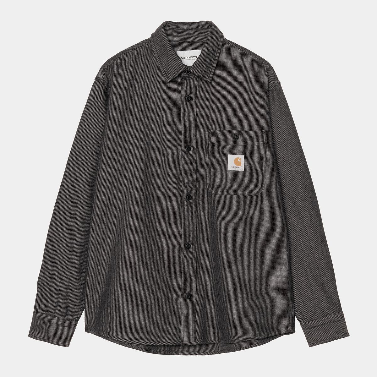 Skjorte Carhartt WIP L/S Edgar Shirt Grå | I035335_24, 0