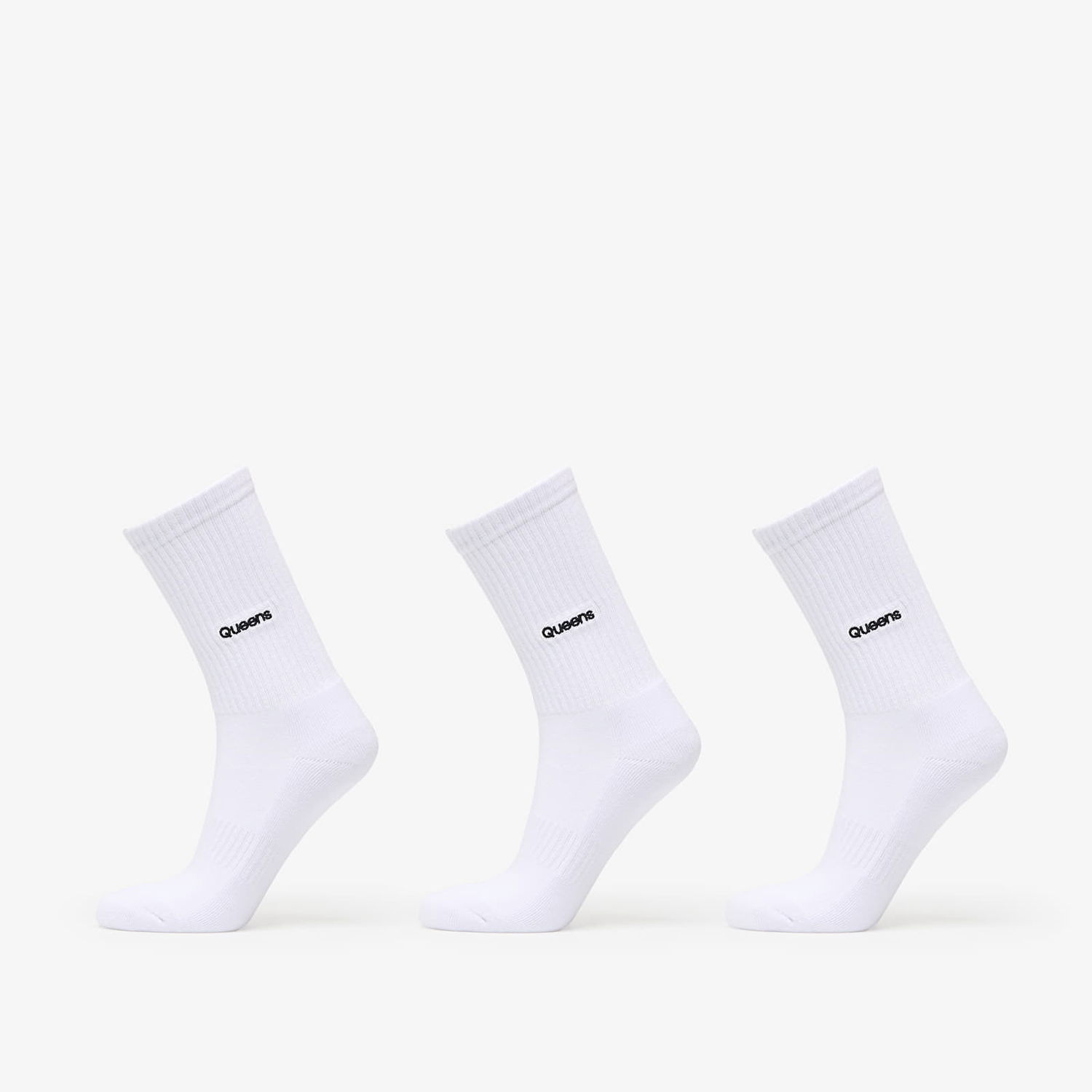Sokker Queens Crew Socks 3-Pack Hvid | QNS_059, 0