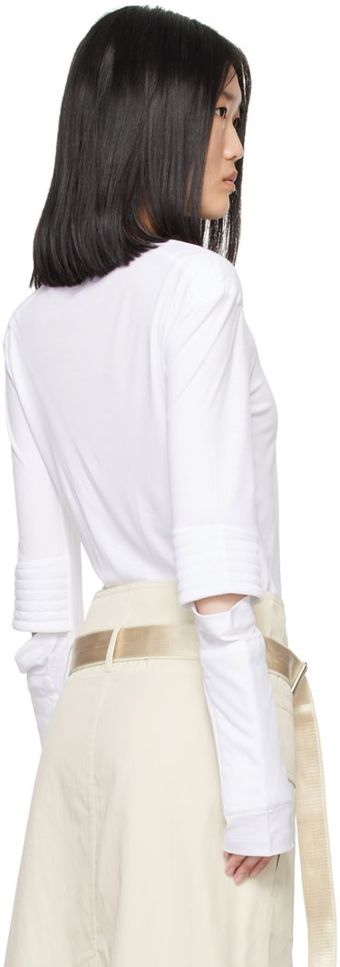 T-shirt Helmut Lang Helmut Lang Astro Crew Long Sleeve T-Shirt Hvid | O05HW502, 2
