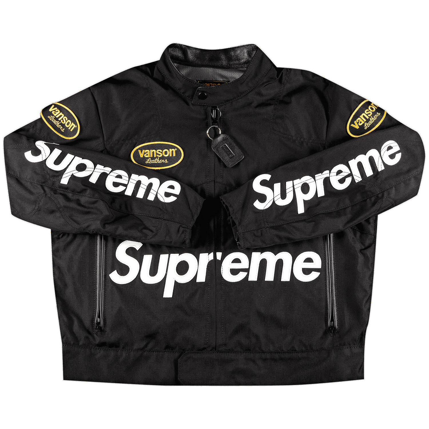 Jakke Supreme Vanson Leathers Cordura Jacket Sort | SS21J23 BLACK, 0