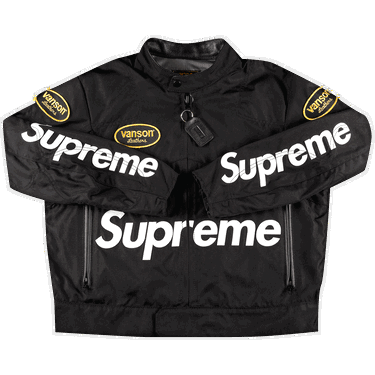 Jakke Supreme Vanson Leathers Cordura Jacket Sort | SS21J23 BLACK, 0