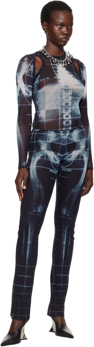 Krop Jean Paul Gaultier Jean Paul Gaultier 'The Squeletor' X-Ray Print Mesh Top Sort | 25/33-F-TO243-T580-005956, 3