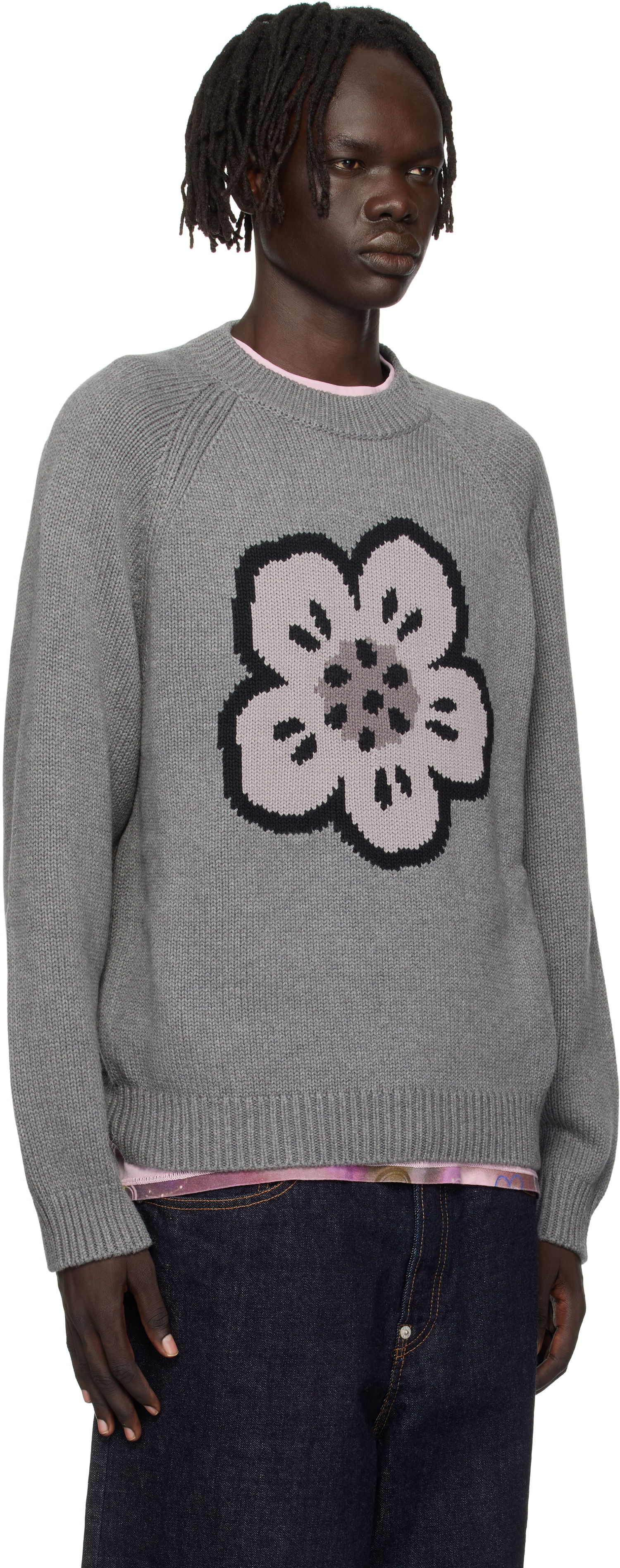Sweater KENZO Kenzo Paris 'Boke Flower' Sweater Grå | FF65PU7443LA, 1