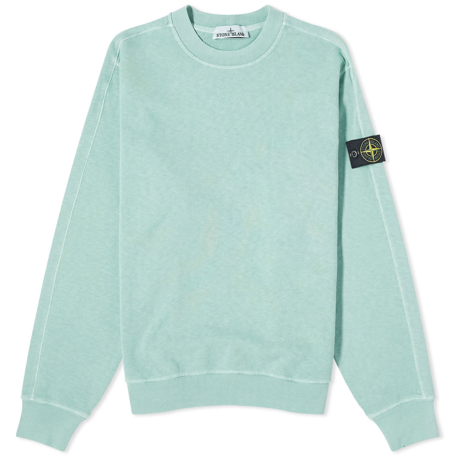 Sweater Stone Island Garment Dyed Malfile Crewneck Grøn | 801566060-V0152, 0