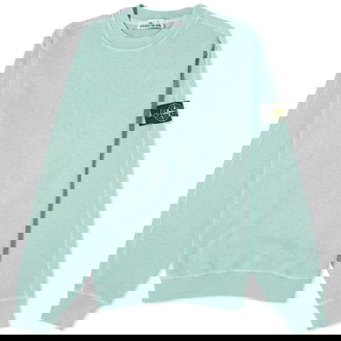 Sweater Stone Island Garment Dyed Malfile Crewneck Grøn | 801566060-V0152, 0