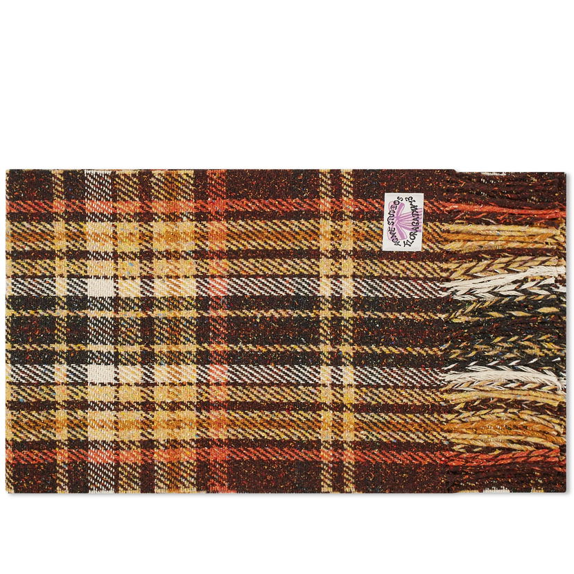 Tørklæde Acne Studios Volano Check Scarf Brun | CA0325-700
