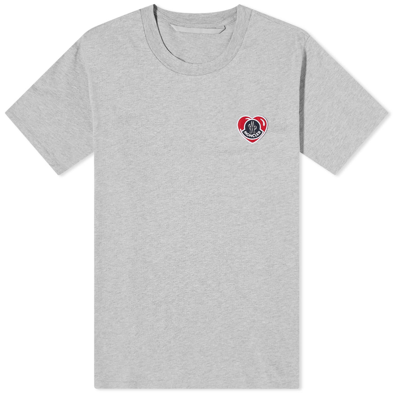 T-shirt Moncler Heart Logo T-Shirt Grå | 8C000-8390T-41-984, 0