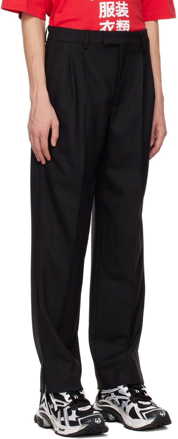Bukser VETEMENTS VTMNTS Pleated Trousers Sort | VL14PA220B, 1