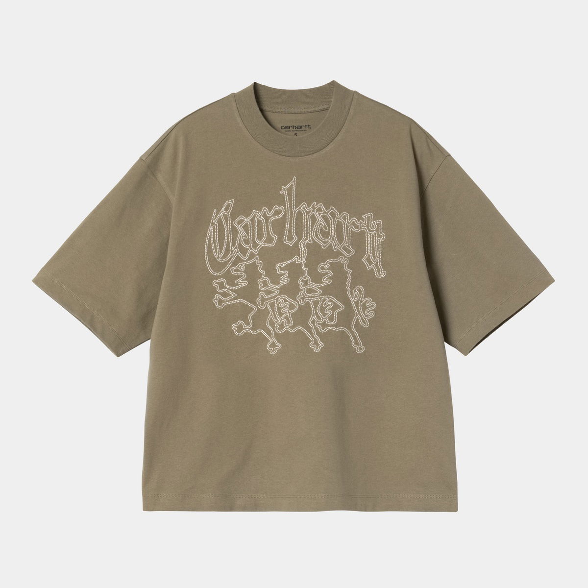 T-shirt Carhartt WIP Women's Short Sleeve Hackwork T-Shirt Grøn | I035539_9, 0