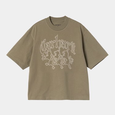 T-shirt Carhartt WIP Women's Short Sleeve Hackwork T-Shirt Grøn | I035539_9, 0