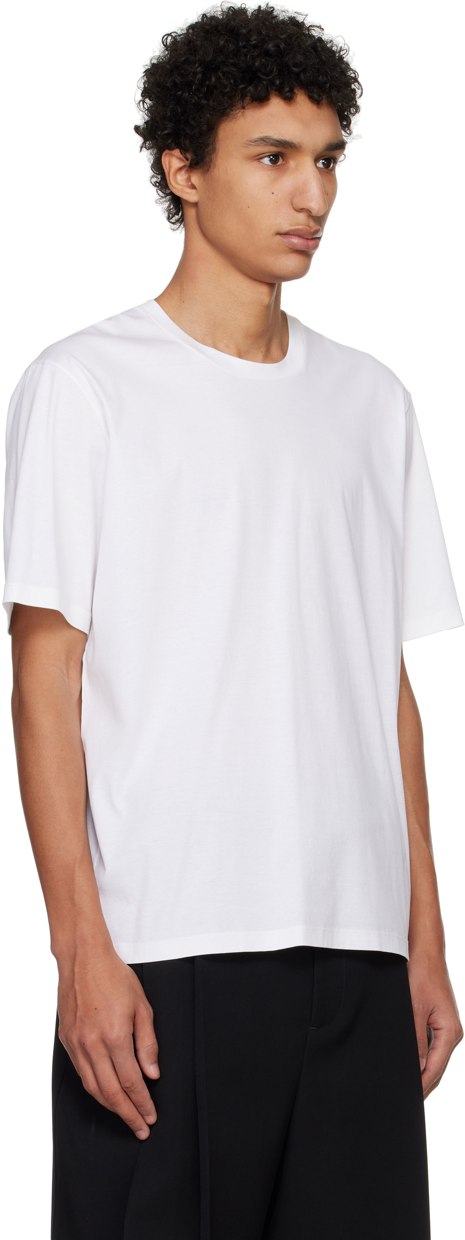 T-shirt Jil Sander Jil Sander Cotton T-Shirt Hvid | J21GC0016_J45051, 1