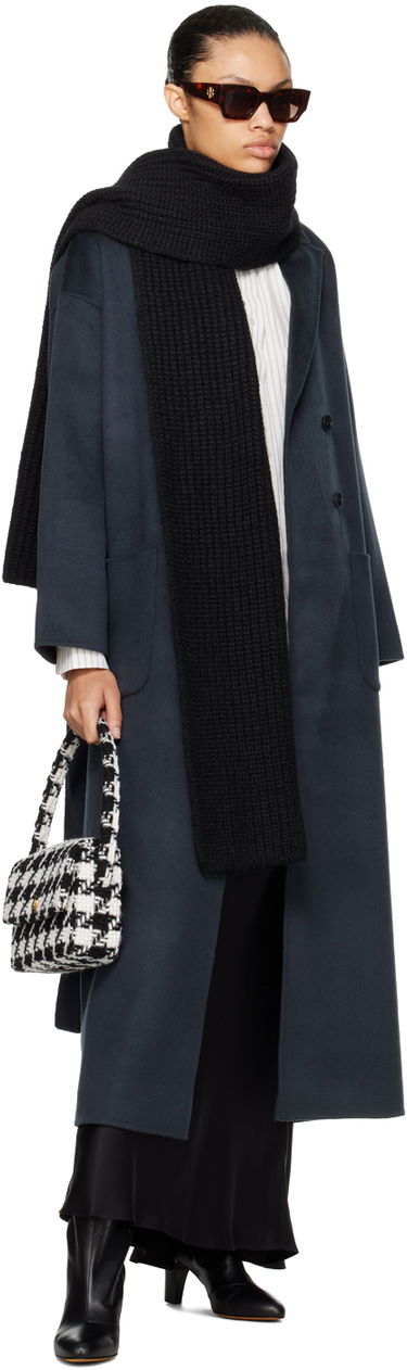 Tørklæde Anine Bing Hannah Knitted Scarf Sort | A-12-3182-000, 2