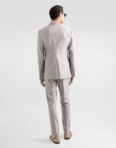 Træningsdragt Dolce & Gabbana Dolce & Gabbana Deconstructed Double-breasted Wool And Silk Suit Grå | GK021TFU3H1F0372, 2