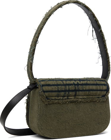 Håndtaske Diesel Diesel 1DR Denim Crystal-Embellished Bag Grøn | X08396 P5567, 2