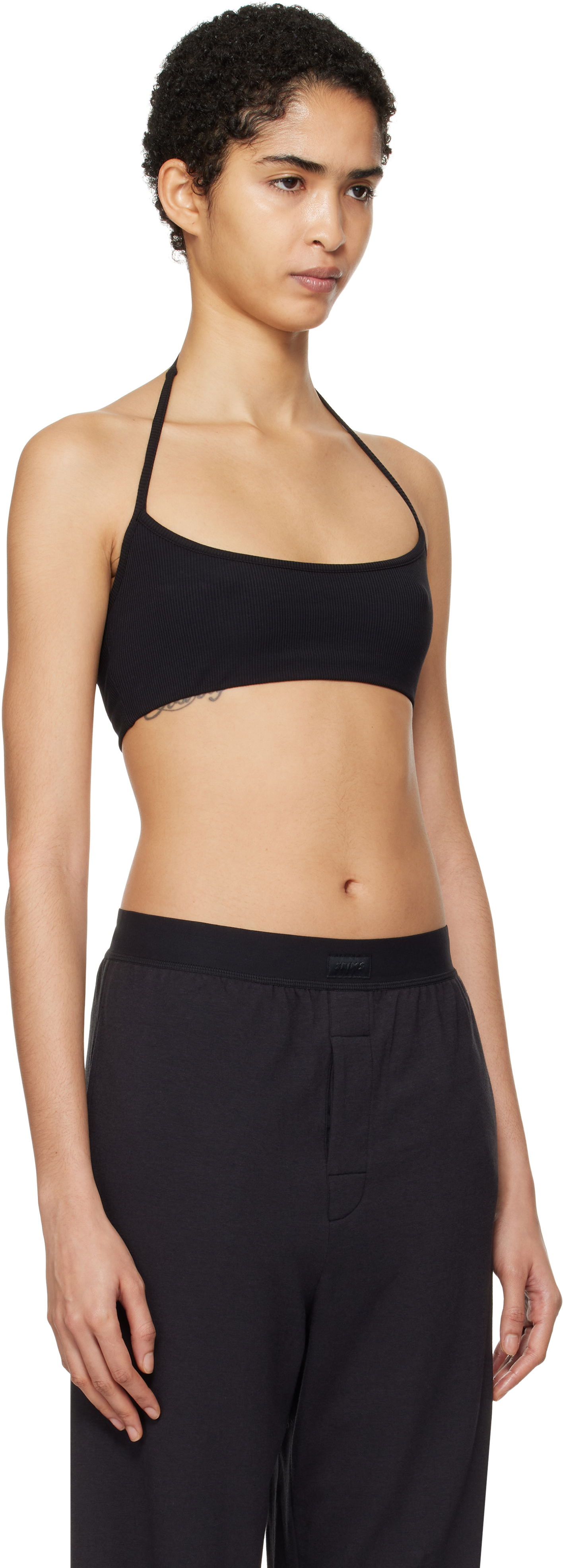 Bh SKIMS SKIMS Soft Lounge Halter Scoop Bralette Sort | SP-SCP-6738W, 1