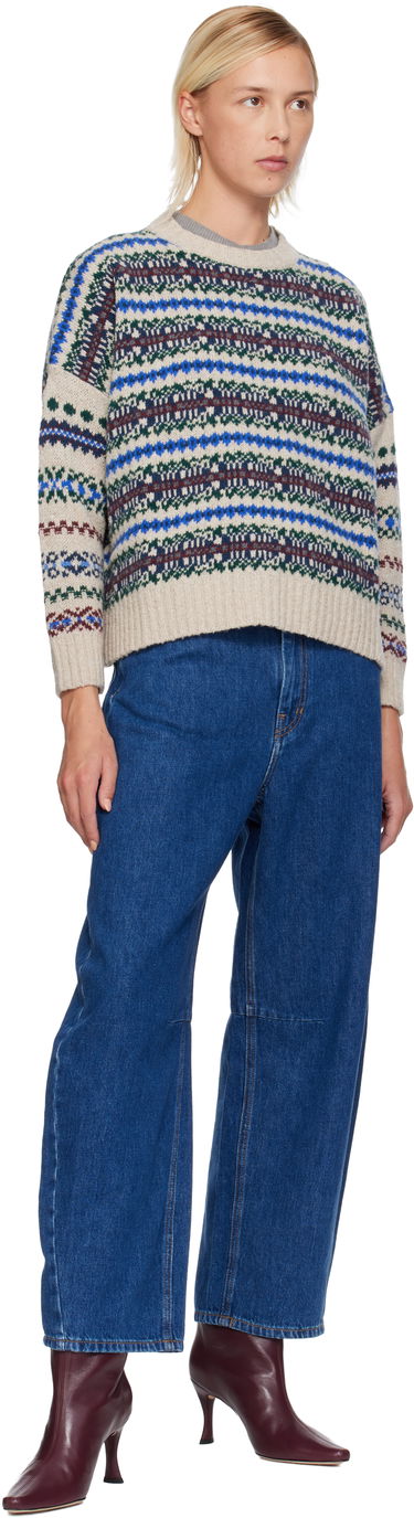 Sweater Max Mara Weekend Max Mara Rivetto Fair Isle Crewneck Sweater Flerfarvet | 2525366252600, 3