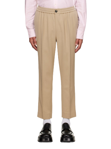 Bukser AMI Elasticized Trousers Beige | HTR206.VI0007
