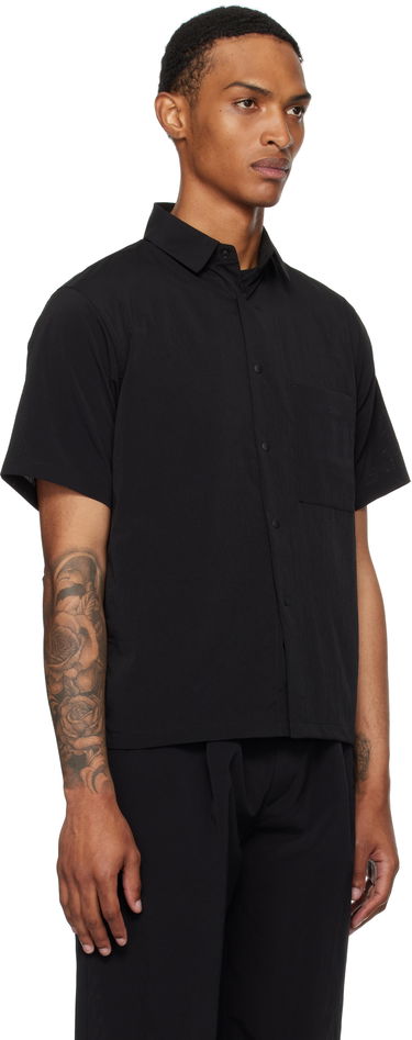 Skjorte Snow Peak Snow Peak Breathable Quick Dry Shirt Sort | SH-25SU002, 1