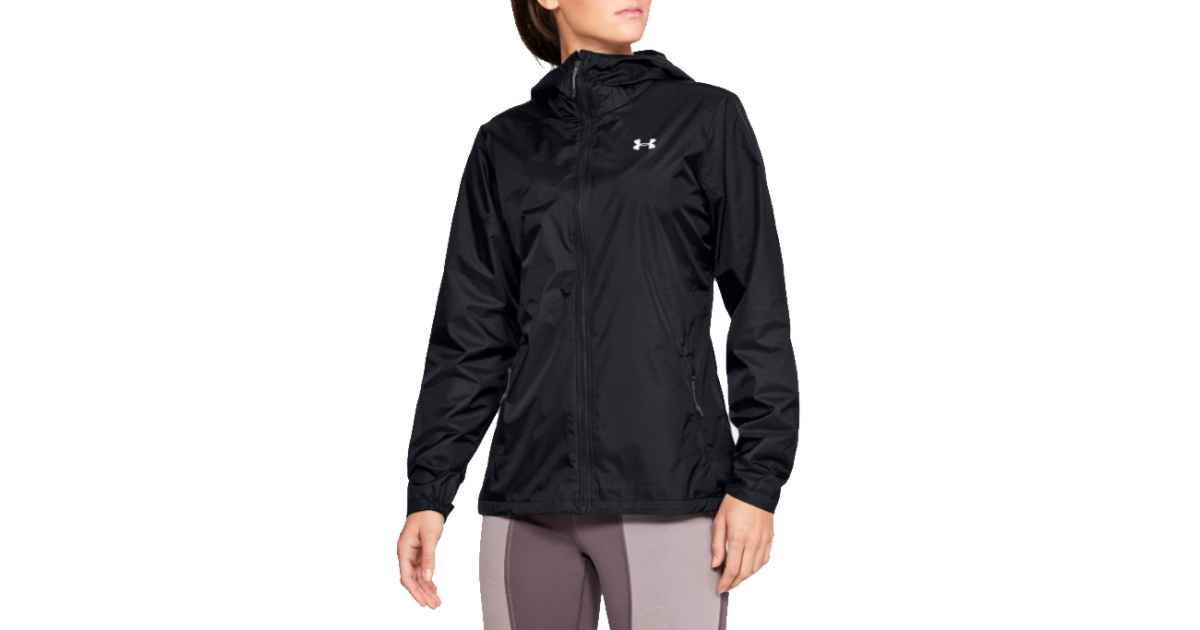 Vindjakke Under Armour Forefront Rain Jacket Sort | 1321443-001, 1