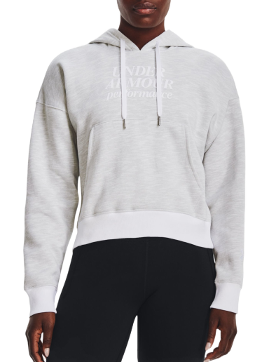 Sweatshirt Under Armour Hoodie Essential Script Grå | 1374107-100
