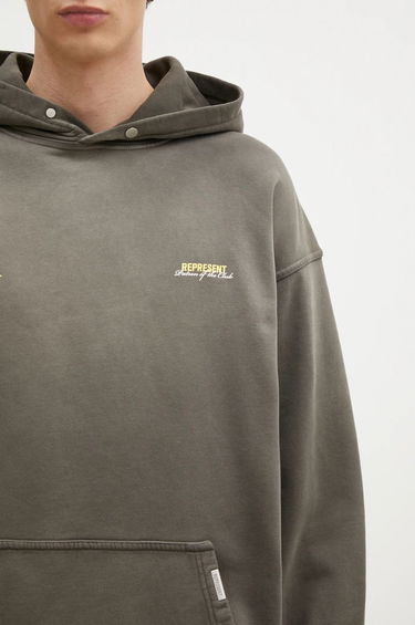 Sweatshirt Represent Clo Represent Patron Of The Club Hoodie Grøn | MLM4270.16, 3