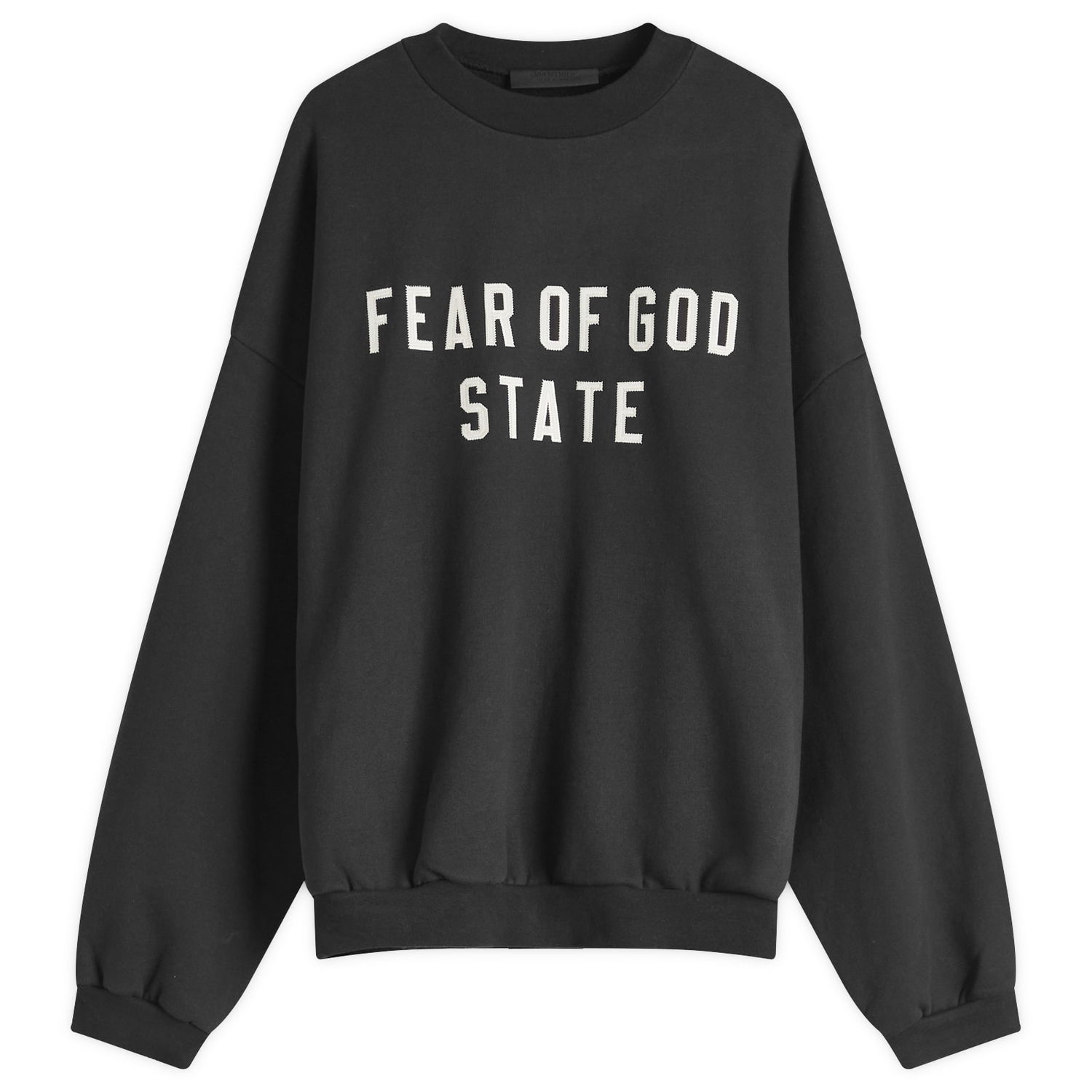 Sweater Fear of God Heavy Fleece Crew Sweatshirt Sort | 192BT246230F, 1