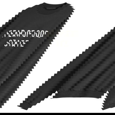 Sweater Fear of God Heavy Fleece Crew Sweatshirt Sort | 192BT246230F, 1