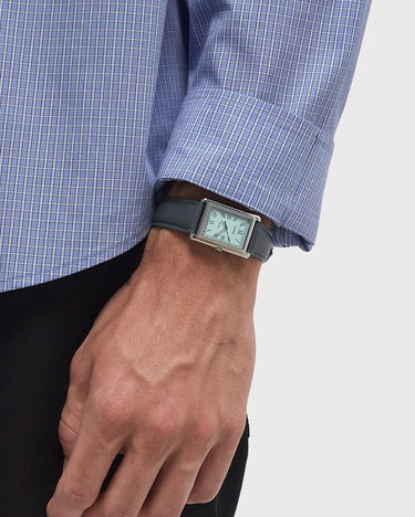 Ur CASIO TIMELESS COLLECTION Rectangular Roman Numerals Analog Watch with Leather Strap Grå | LTP-B165L-2BVEF, 3