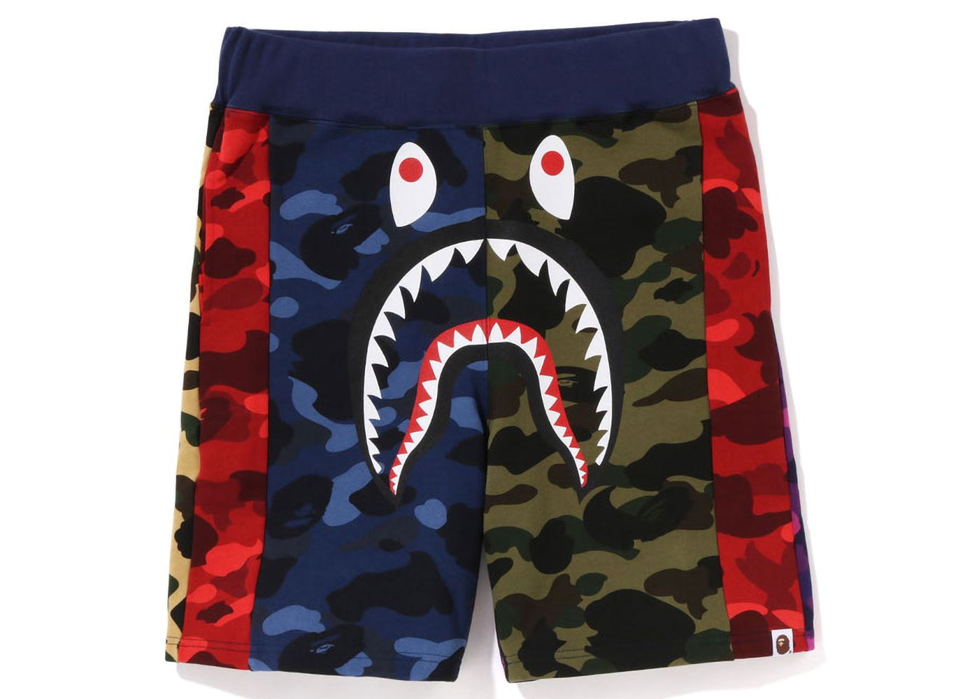 Shorts BAPE Mix Camo Crazy Sweat Shorts Rød | 1J30-153-015, 0