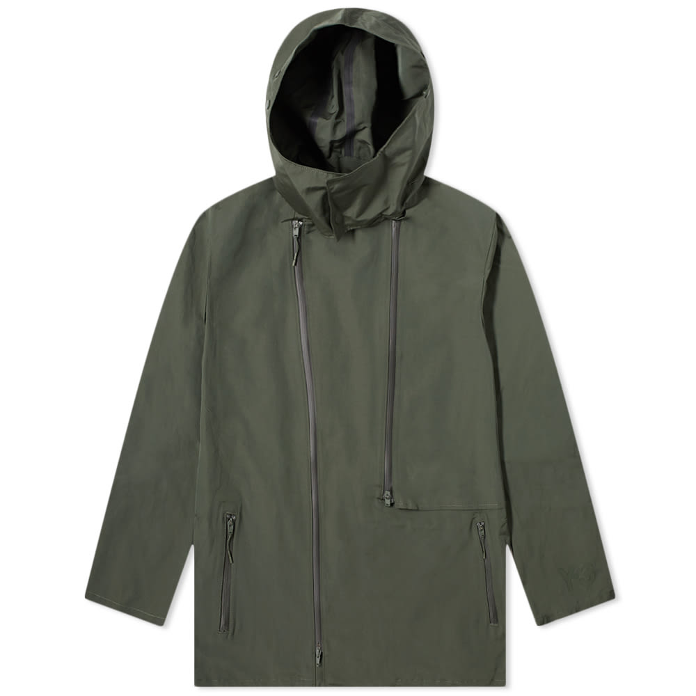 Parka Y-3 Dense Woven Hooded Parka Grøn | HB3400, 0