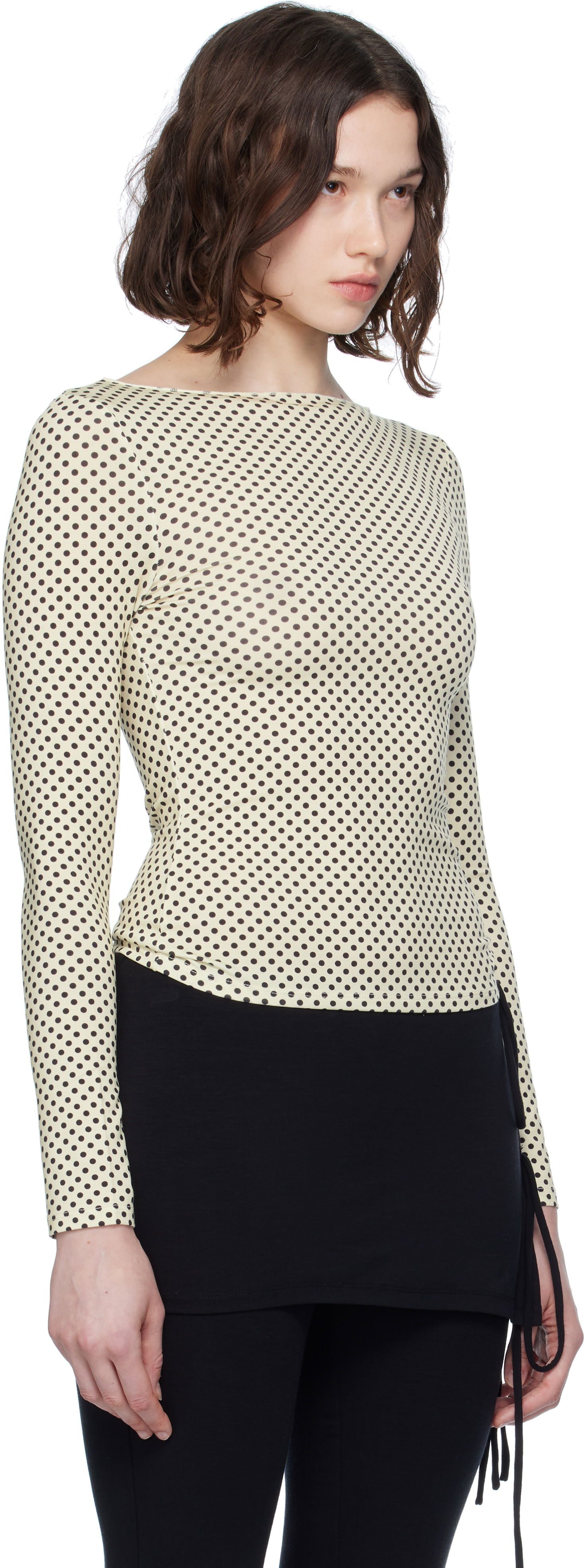 T-shirt Miaou Miaou Amelia Polka Dot T-Shirt Gul | 7183TJBBNP, 1