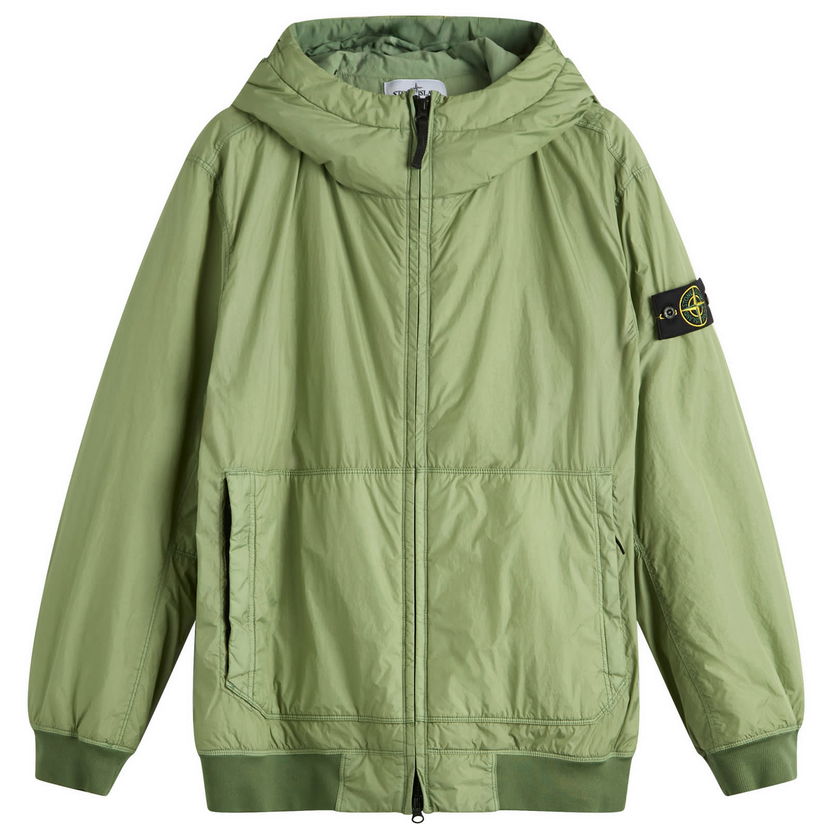 Jakke Stone Island Crinkle Reps Nylon Hooded PrimaLoft Jacket, Size Large Grøn | K2S154100013-V0055