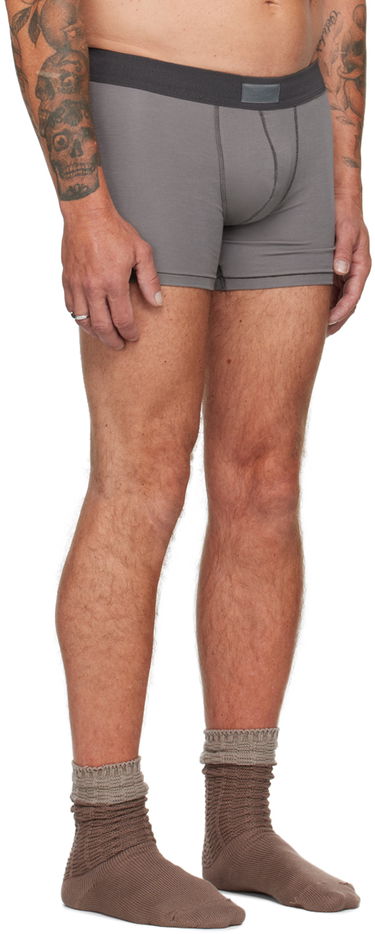 Boksere SKIMS Three-Pack Cotton Boxer Briefs Grå | BO-BBR-5634M, 4