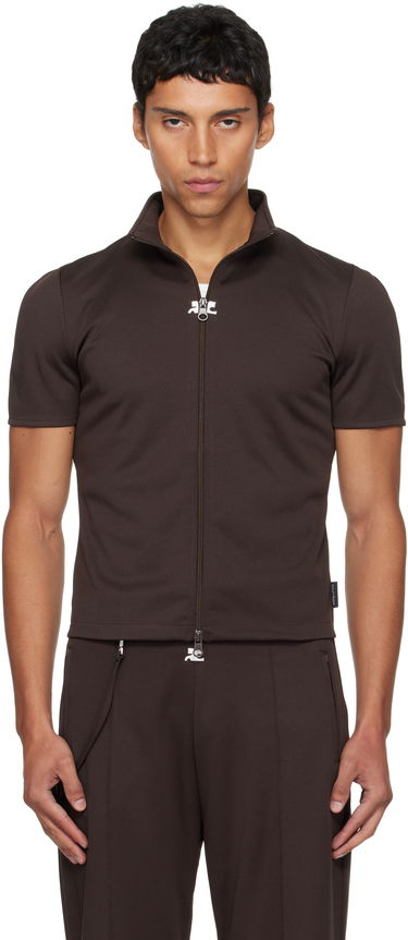 Træningsdragt Courrèges Courrèges Interlock Tracksuit Top Brun | 325JTO447JS0250, 0
