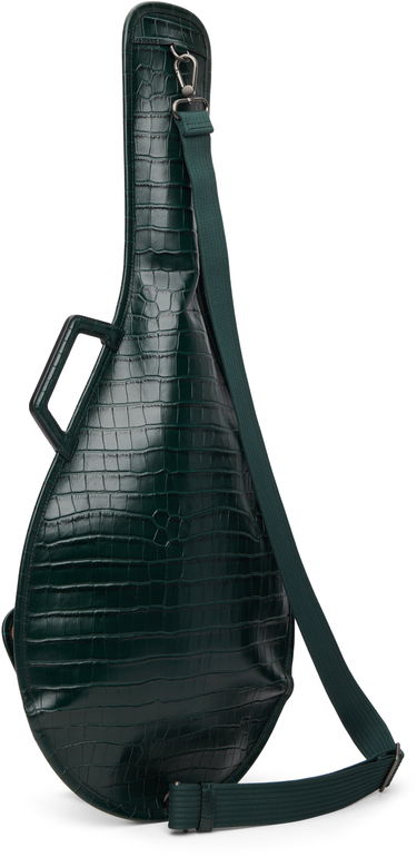 Rygsække og tasker Lacoste Mock Croc Leather Racket Bag Grøn | NU5169DP, 2
