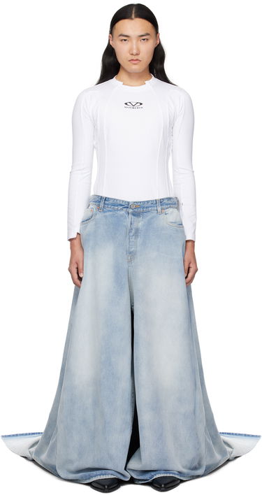 Jeans VETEMENTS Vetements Train Jeans Blå | UA66PA500L, 0